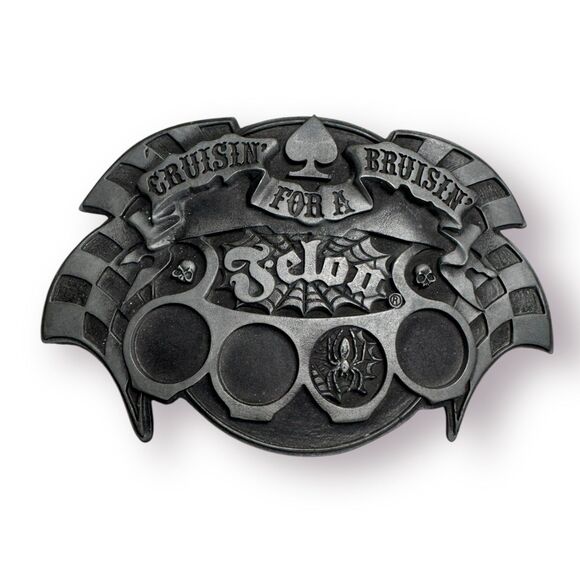 Hot Topic‎ Cruisin For a Bruisin' Belt Buckle Goth Biker BNWT - Picture 1 of 4